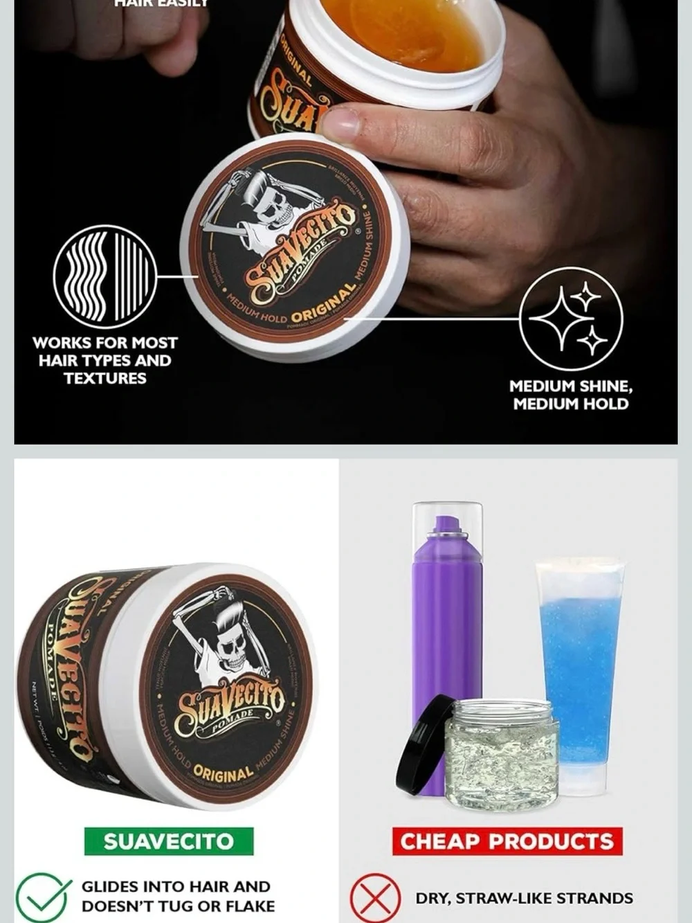 Original Water Soluble Pomade - 6 items